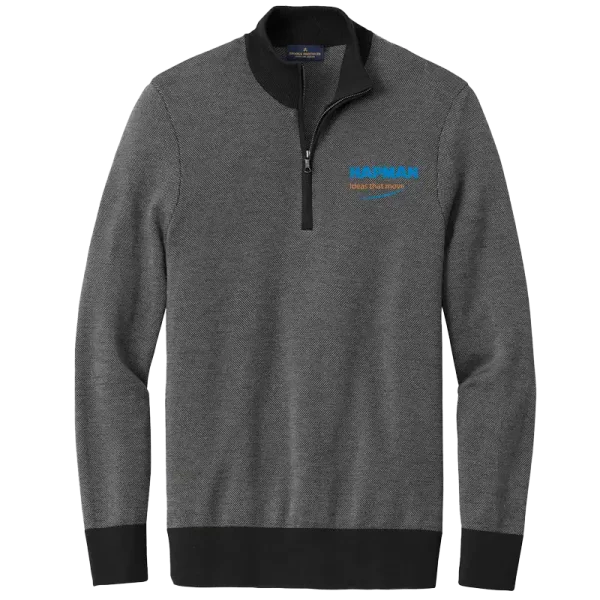 Brooks Brothers ® Washable Merino Birdseye 1/4-Zip Sweater