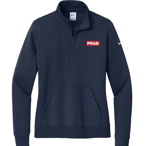 Nike Ladies Club Fleece Sleeve Swoosh 1/2-Zip