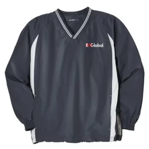 Sport-Tek® Tipped V-Neck Raglan Wind Shirt